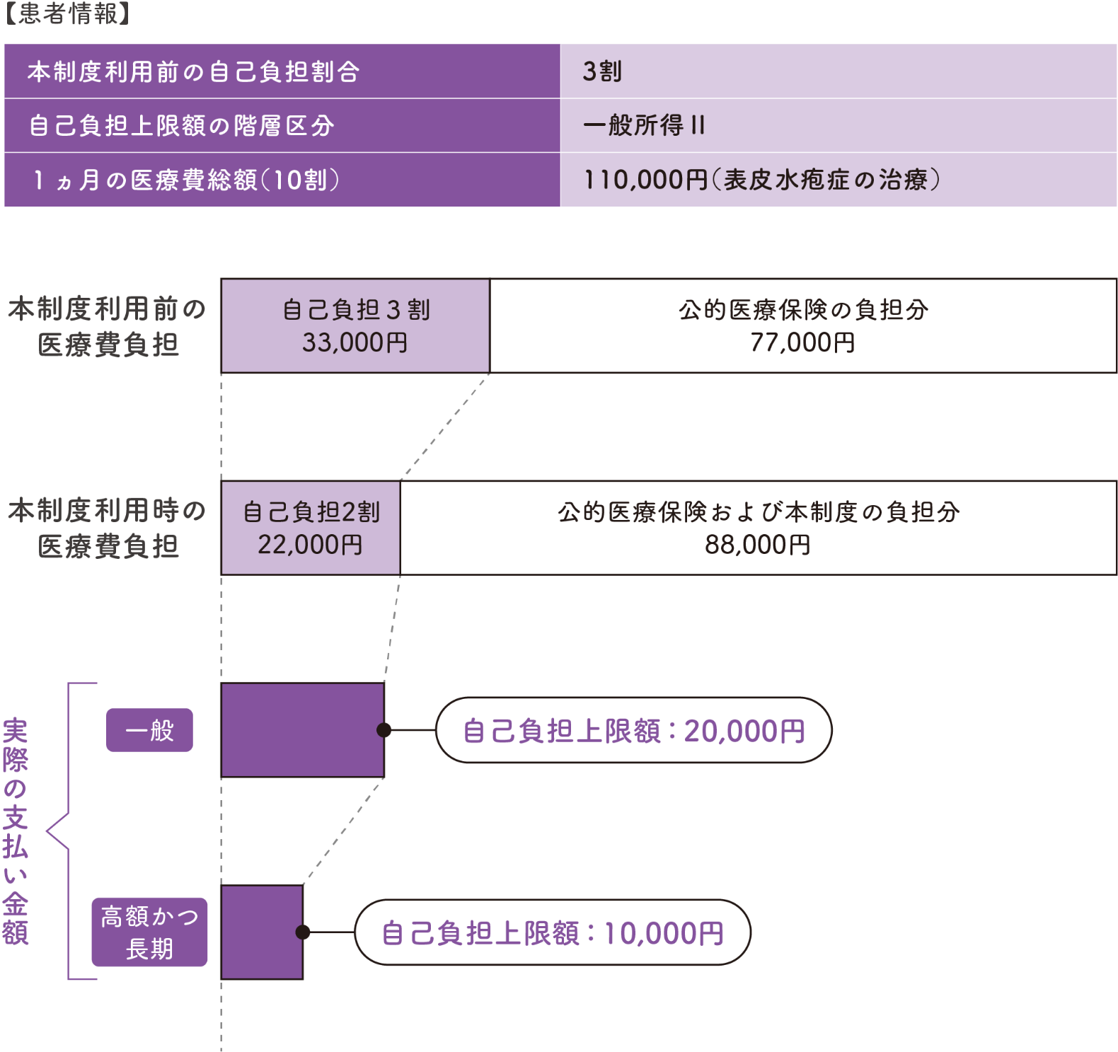 医療費シミュレーションの図