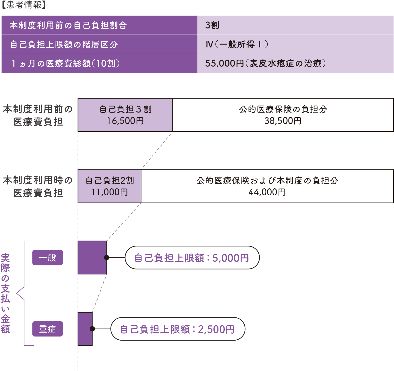 医療費シミュレーションの図